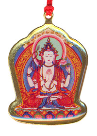 Тибетский амулет-подвеска «Авалокитешвара» (Avalokiteshvara)