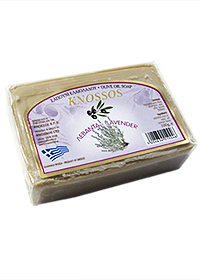 Натуральное оливковое мыло с лавандой